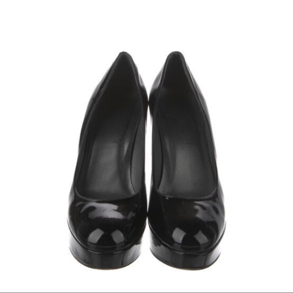 Stuart Weitzman Black Patent Shoes Heels Pumps size 9 - Picture 4 of 14
